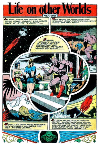 Illustration for article titled The planets of the Solar System, according to crazed pulp comics of the 1940s